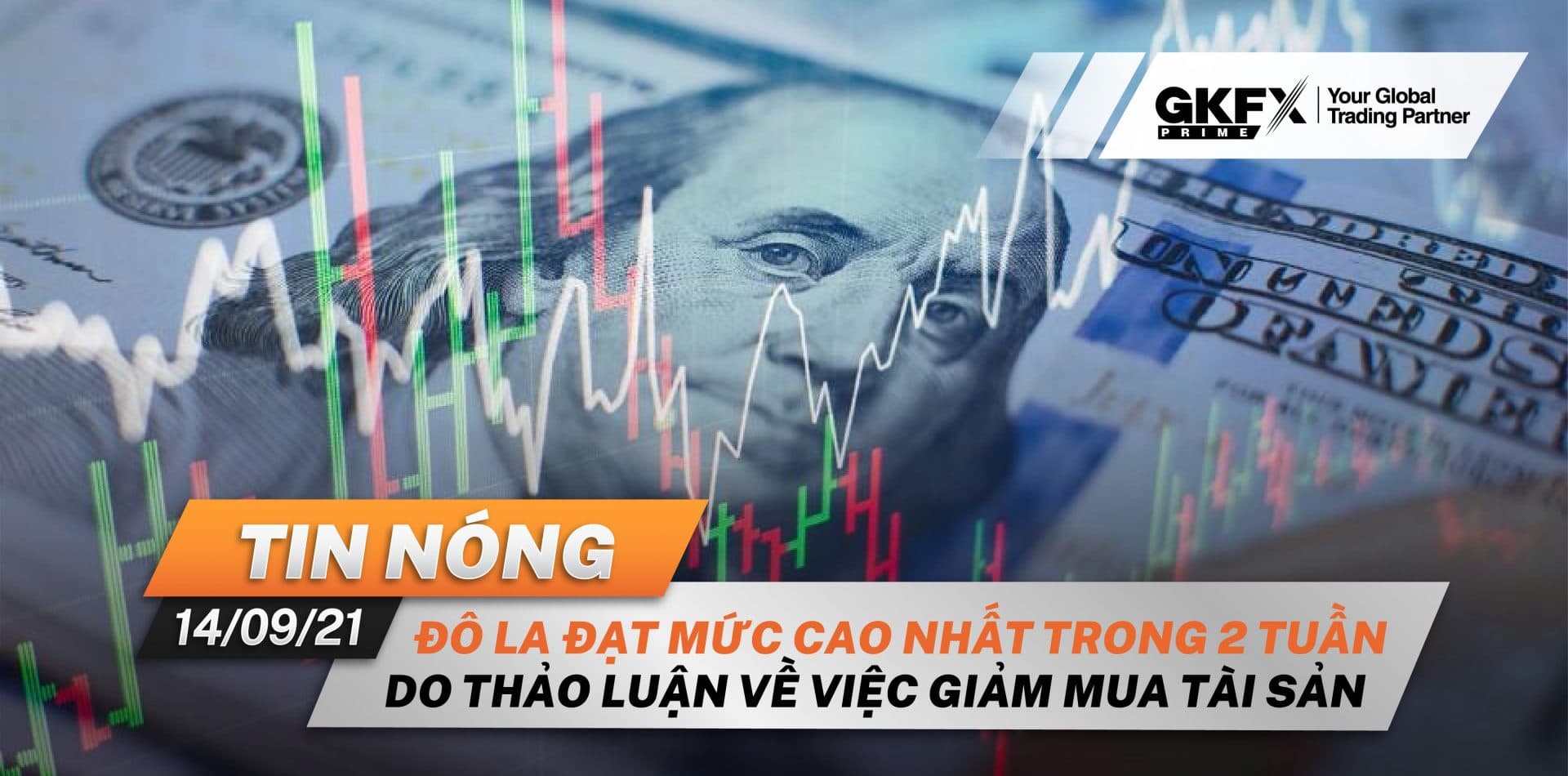 Tin Nóng 14/09 - Đô La Đạt Mức Cao Nhất Trong 2 Tuần Do Thảo Luận Về Việc Giảm Mua Tài Sản