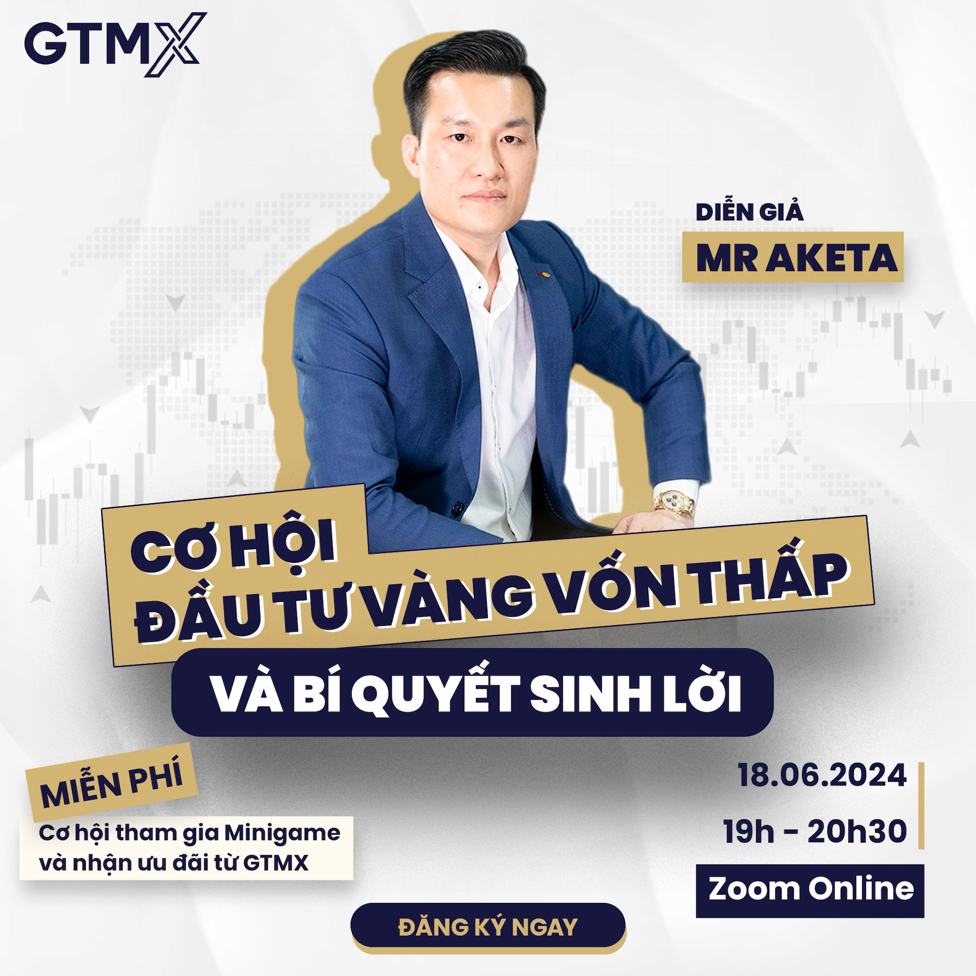 Mr Aketa đồng hành cùng lớp học tài chính tháng 6 tại GTMX