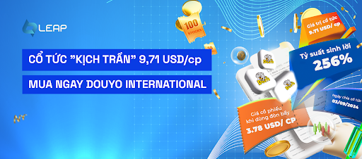 Nhận ngay 9.71 USD/cổ phiếu DouYo - Món hời không nên bỏ lỡ