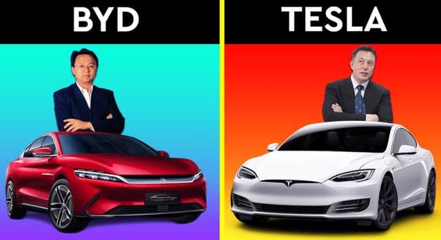 Tesla Đối Mặt Với Thách Thức Từ BYD: Lần Đầu Tiên Bị Đối Thủ Trung Quốc Vượt Mặt Về Doanh Thu